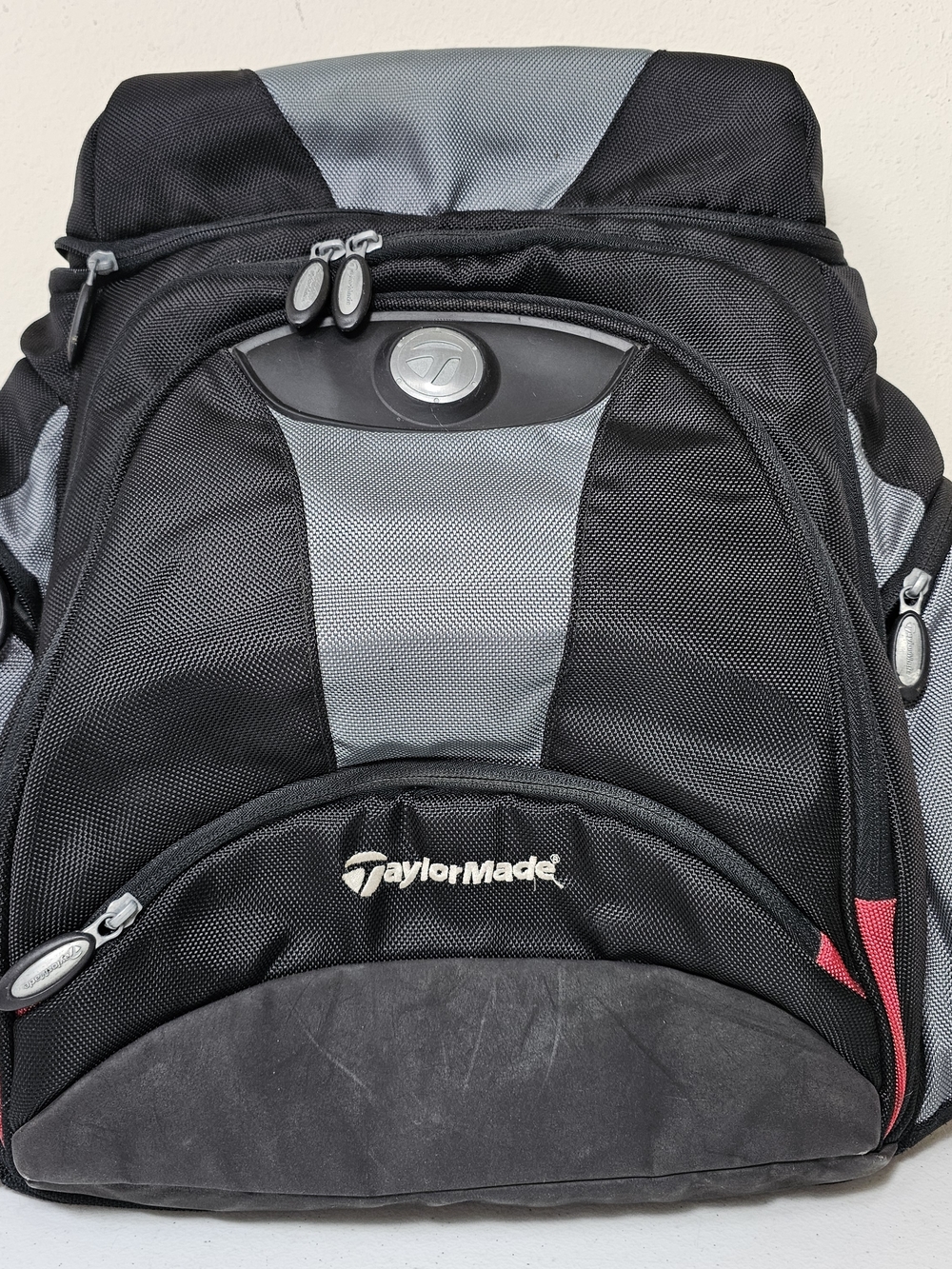 Taylormade Backpack Golf Laptop Book Bag, Black Gray